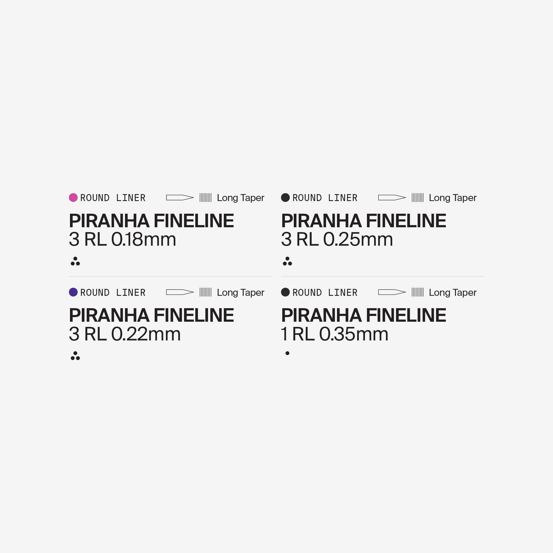 06_PIRANHA_ORIGINALS_Fineline_Premium_Needles_Configurations_Magnum