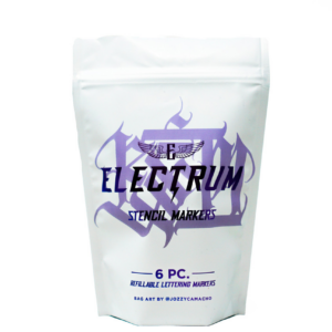 <b>ELECTRUM</b> - MARQUEUR DE LETTRAGE RECHARGEABLE (LOT DE 6)