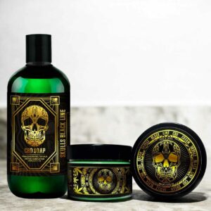 <b>SKULLS</b> - KIT BAUME TATOUAGE (250ML) ET GREEN SOAP (500ML) CBD [-20%]