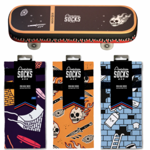 <b>AMERICAN SOCKS</b> - SKATEBOARD GIFT BOX