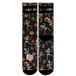 <b>AMERICAN SOCKS</b> - CHAUSSETTES MID HIGH - DANCING SKELETONS