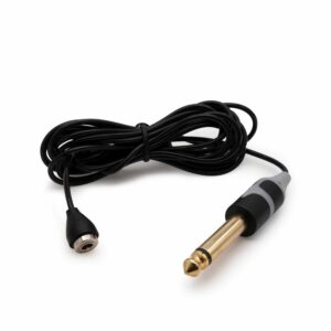 <b>PEAK</b> - CORDON À POINTE PHONO MAGNÉTIQUE DROIT NOIR / ADAPTATEUR