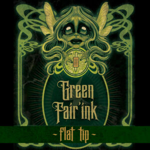 <b>GREEN FAIR'INK®</b> – MANCHONS JETABLES 0,30MM FLAT TIP (x20)