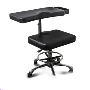 TABOURET PIVOTANT AVEC ACCOUDOIR NOIR