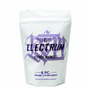 <b>ELECTRUM</b> - MARQUEUR DE LETTRAGE RECHARGEABLE (LOT DE 6)